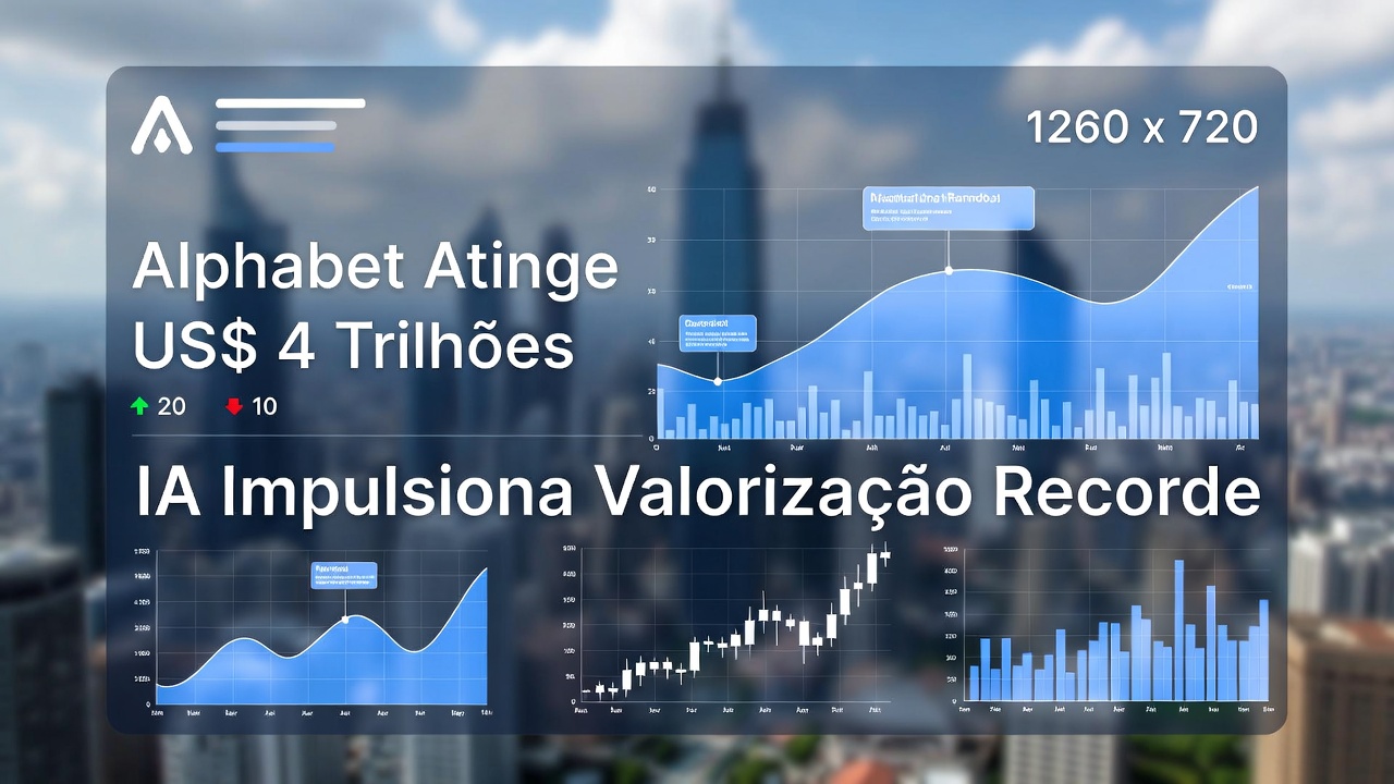 Alphabet Atinge US$ 4 Trilhões: IA Impulsiona Valorização Recorde