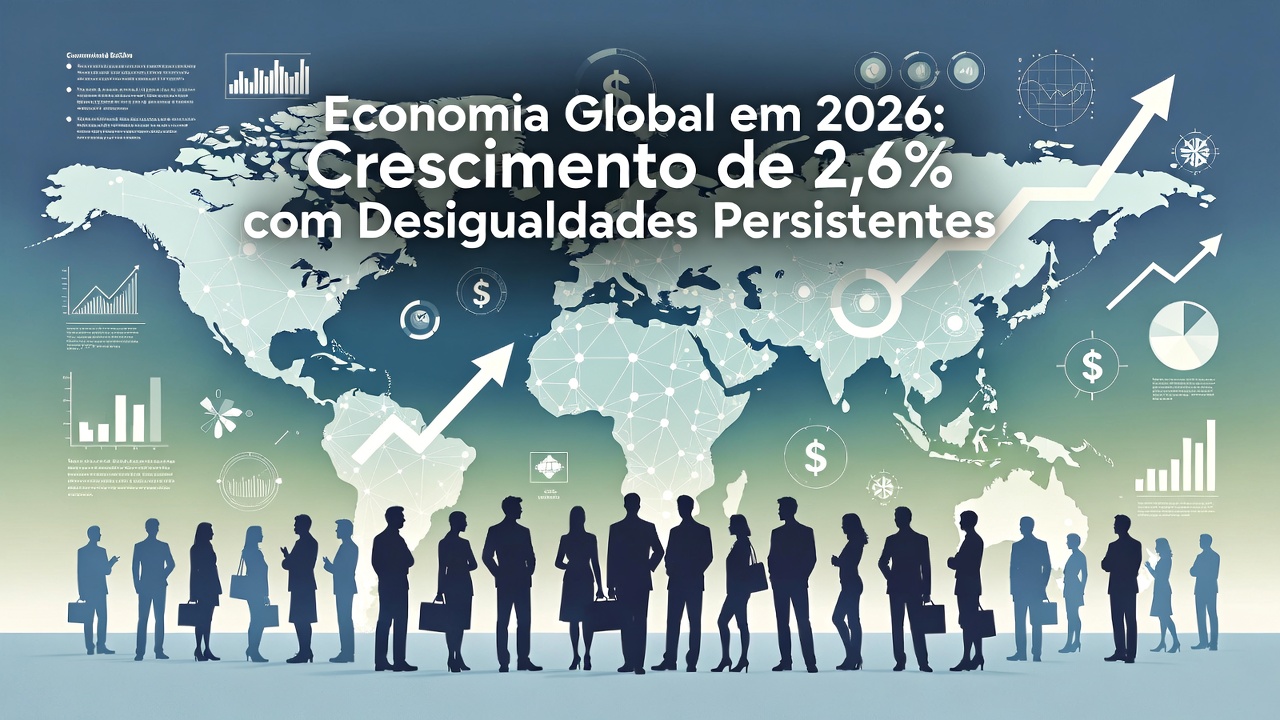 Economia Global em 2026: Crescimento de 2,6% com Desigualdades Persistentes