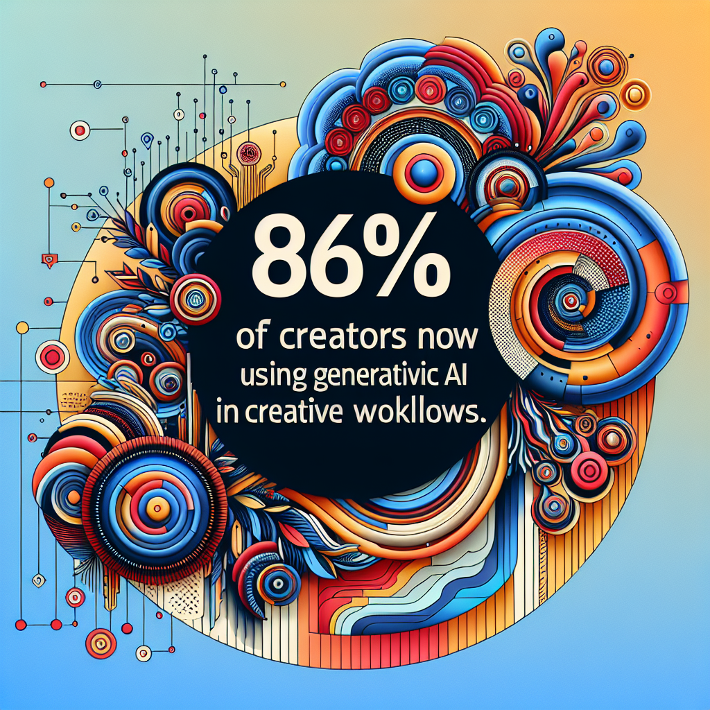 86% dos Criadores Já Usam IA Generativa em Workflows Criativos
