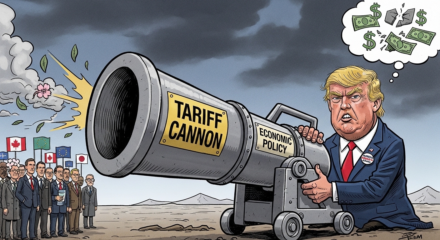 Trump usa economia como arma e ameaça tarifas sobre aliados