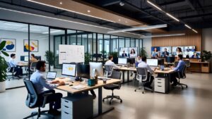 Select Futuro do Trabalho: Modelo Híbrido Permanente e Automação Redefinem Escritórios Corporativos Futuro do Trabalho: Modelo Híbrido Permanente e Automação Redefinem Escritórios Corporativos