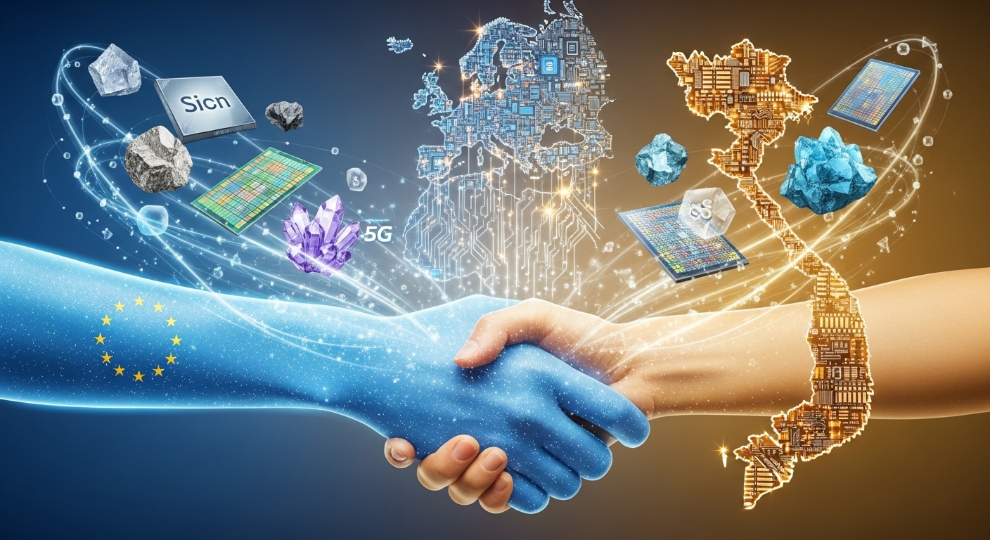 UE e Vietnã elevam parceria estratégica para chips, minerais e 5G confiável
