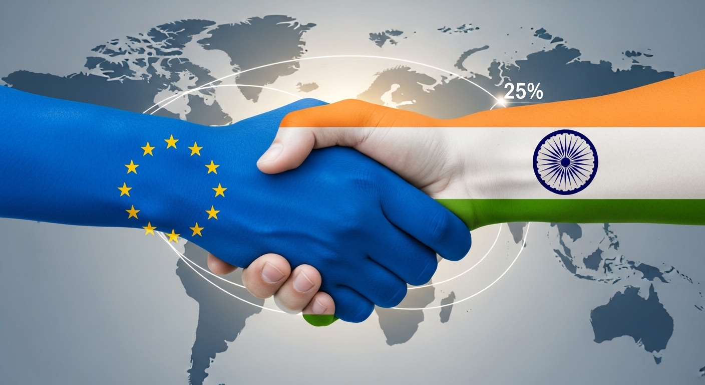 EU e Índia selam acordo comercial que abrange 25% do PIB global